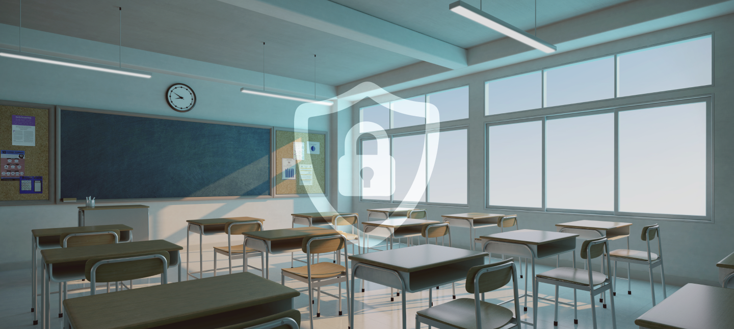 Câmeras de segurança em escolas