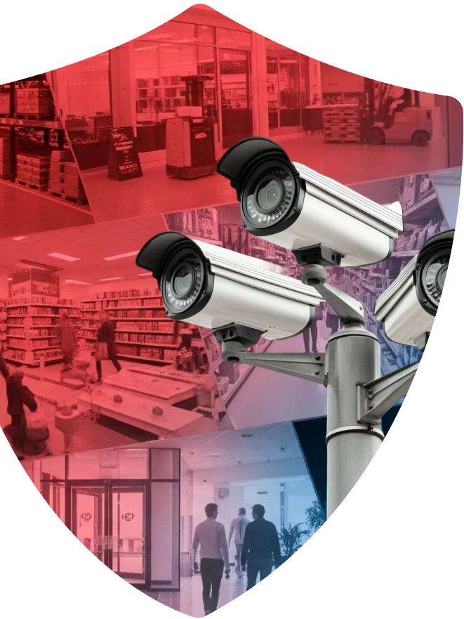 Câmeras de segurança CFTV com monitoramento inteligente